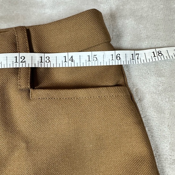 Banana Republic Wool Caramel Wide Leg Trousers Sz 6 NWT Quiet Luxury Classic Fit - Picture 8 of 10